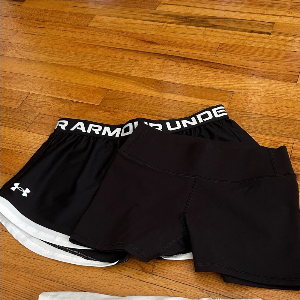 Bundle of 2 Black Athletic Shorts EUC szL